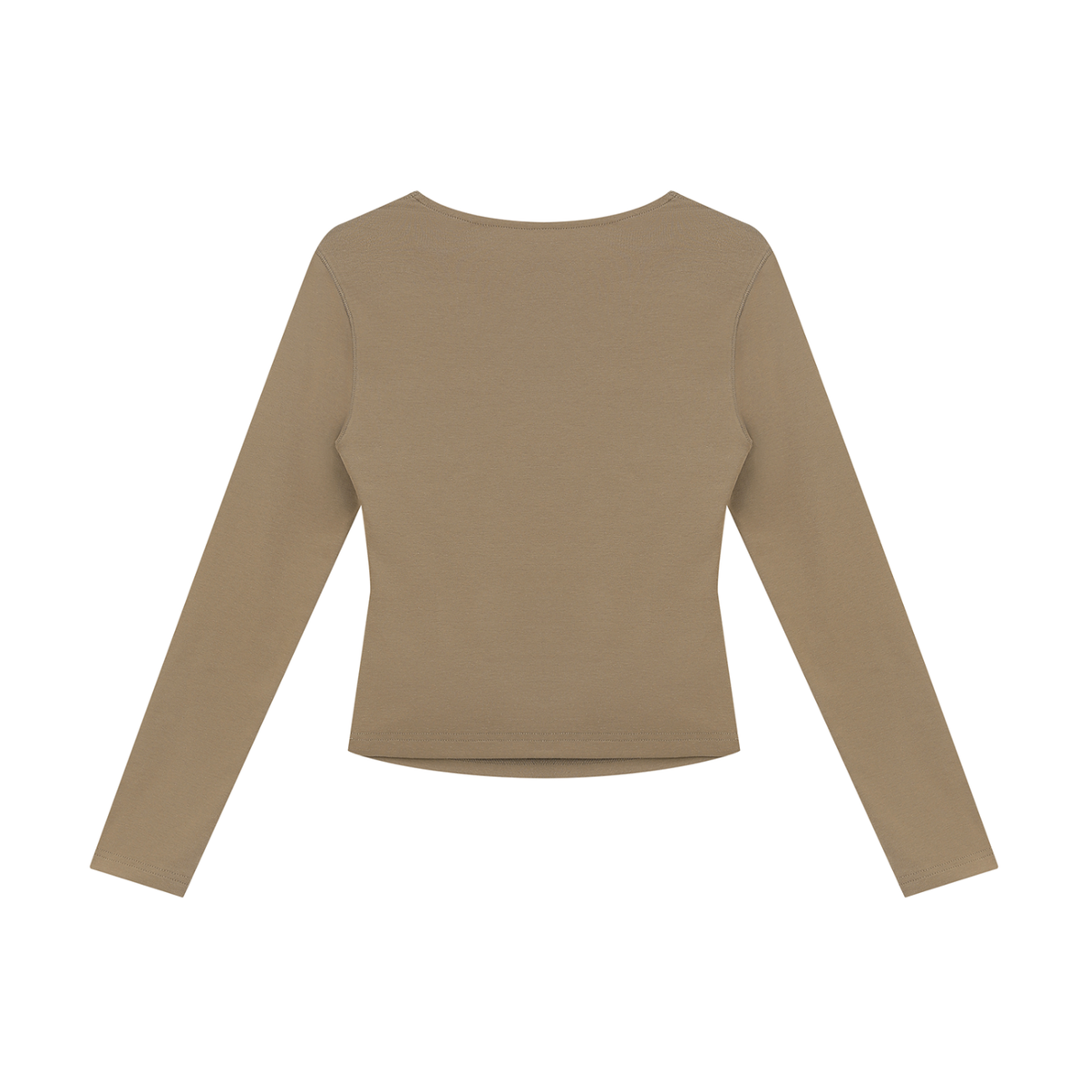 Women's Ruched Long Sleeve T-Shirt. TS